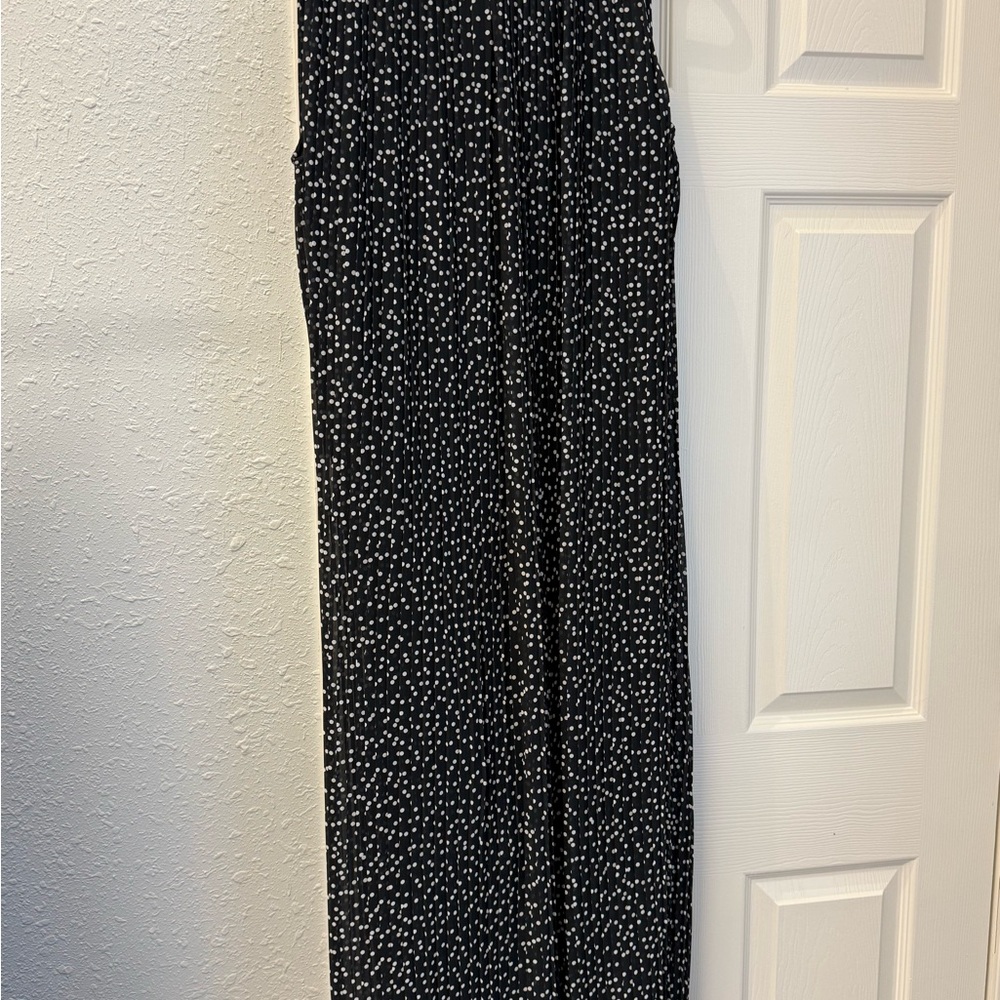 Banana Republic Navy and White Polka Dot Dress